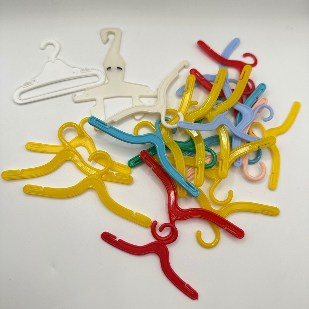 Vintage Barbie Doll Hangers Mattel 1960s Mixed Lot Plastic Accessories Multi
